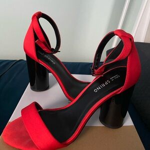 Call it Spring Cervedo Red with black heels